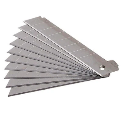 DOCTOR-SAN.EU 18mm Abbrechklinge Cuttermesser Ersatzklinge Teppichmesser Cutterklinge 10 Stück