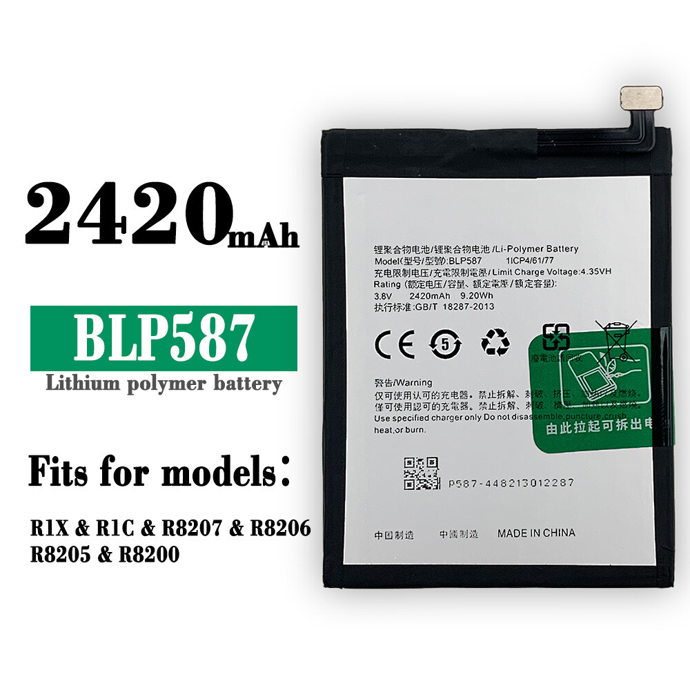 Batter For OPPO BLP587 R1X R1C R8207 R8206 R8205 R8200 Replacement
