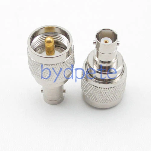 UHF PL-259 PL259 Male plug to BNC Female jack Straight RF Connector Adapter - Picture 1 of 7