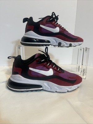 Nike Womens Air Max 270 React Shoes KB8 Red/Purple/Black CI3899-600 Size US 6