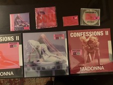 Madonna Confessions 2 Lot: Premium Pride TikTok sealed vinyl, Cds, Absolut scarf