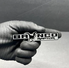 Custom Engraved Jurassic Raptor Dinosaur Fender Car Emblem Badge MULTICOLOR