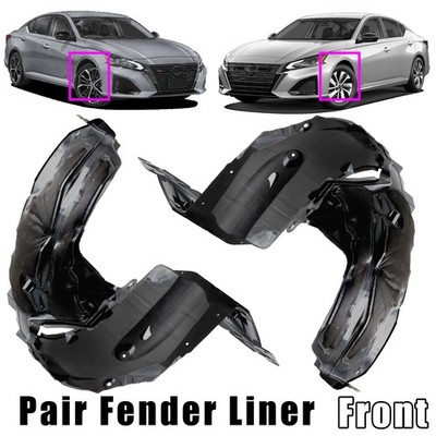 Fender Liners For 2019-2021 Nissan Altima Front Driver and Passenger Side Inner