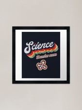 Science It Makes Sense 70s Retro De Framed Wall Art Poster Canvas Print Picture