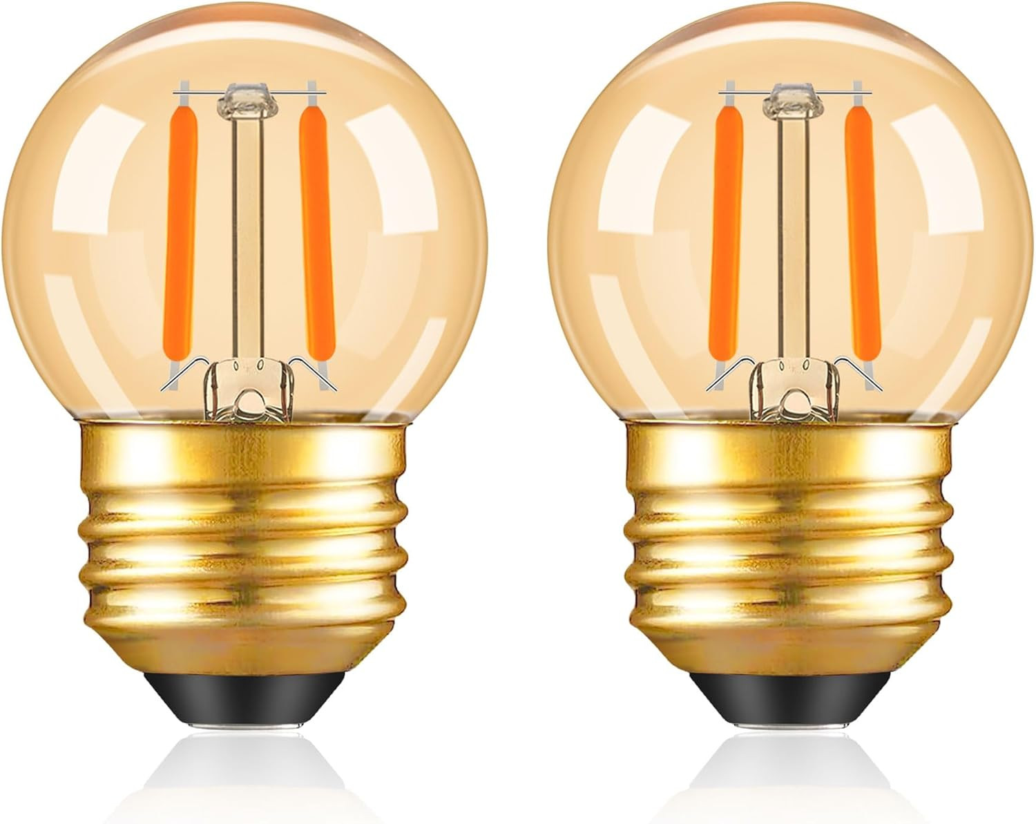 Warm Glow E26 Amber 1w 10 Watt Light Bulb,low Lumen
