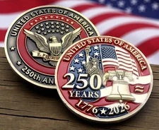 2026 - 250TH Anniversary United States of America Challenge Coin Hobo Nickel