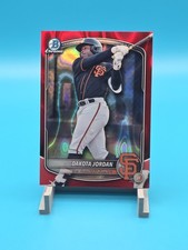 Dakota Jordan Red /5 - 2025 Bowman Draft - San Francisco Giants Top Prospect