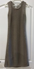 Oscar de la Renta Vintage Sleeveless Knit Dress Olive Green
