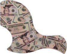 WD Custom Pickguard For Left Hand Gibson 2018 SG Junior #G16 Money Graphic