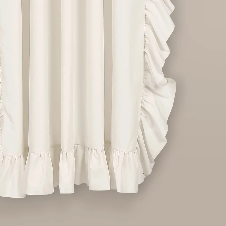 Reyna Juego de Cortinas de Ventana con Volantes 54x45 Pack de 2 Cortinas Filtradoras de Luz Foto 3 de 4