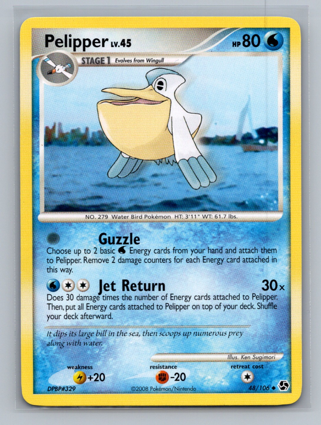 Pokémon TCG Pelipper 48/106 Great Encounters Normal LP