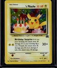 2000 Wizards 'S Birthday Pikachu Holo Black Star Promo #24