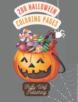 Halloween Malbuch 200 Seiten FüR Erwachsene & Kinder, Entspannung & Stressabbau