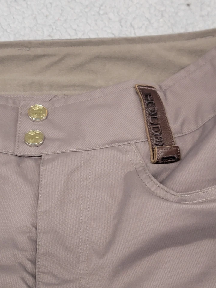 Pantalones Holden para mujer grandes marrón nailon nieve esquí resistente al agua exterior cremallera pierna Foto 4 de 4