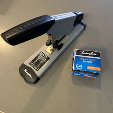 Swingline Heavy Duty Stapler 160 Sheets Model 39005 with Extra Box Staples 3/8”