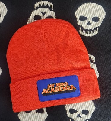 My Hero Academia Red Beanie Anime Cuffed Hat CultureFly Knit Cosplay One Size