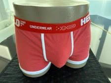 Hello, Men's,  3XL Underwear,  Boxer Brief  Orange , Soft Comfortable Pouch