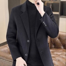 Men Lapel Suit Jacket Single Breasted Business Coat Casual and Formal Use
