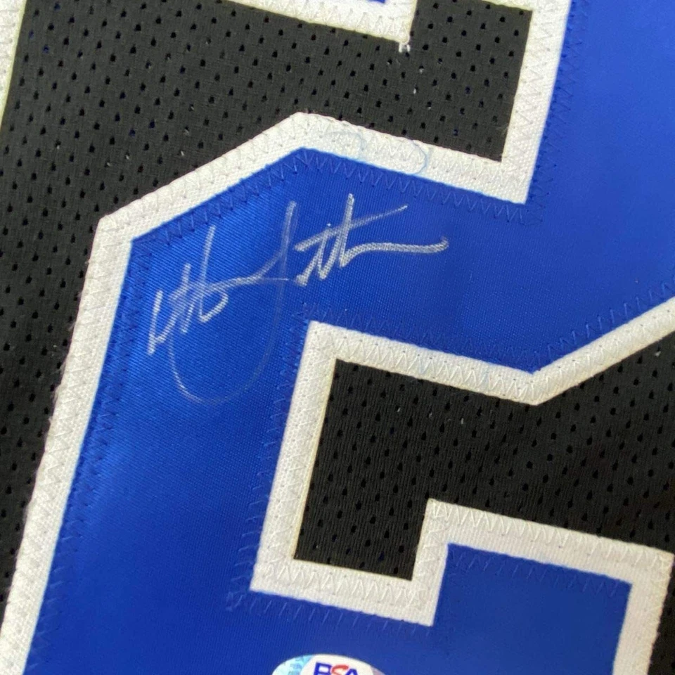 Autographed/Signed CHRISTIAN LAETTNER Duke The Shot Black Jersey PSA/DNA COA - Image 3 of 4