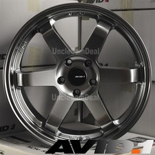 18x8.5 5x114.3 35 Offset Avid.1 Av-06 Hyper Black 6 Spoke Sport Wheels Set Of 4 18x8.5 5x114.3 35 Offset Avid.1 Av-06 Hyper Black 6 Spoke Sport Wheels Set Of 4
