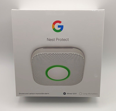 Google Nest Protect Smoke CO Detector Alarm Wired 120V S3003LWES NEW EXP 2031