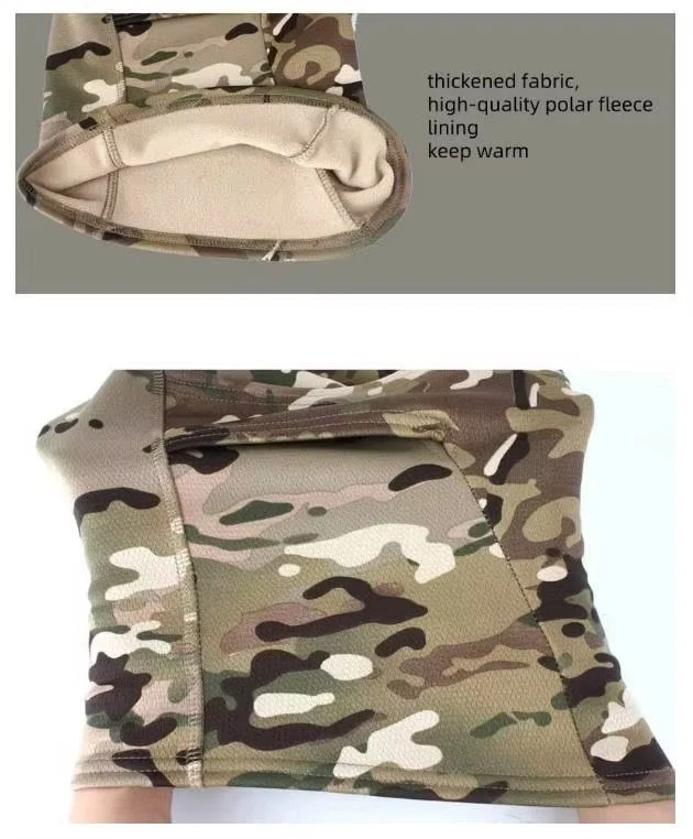 Balaclava Tactical Hunting Mask Hood Warm Fleece Lined Waterproof Ski Mask - Image 3 of 4