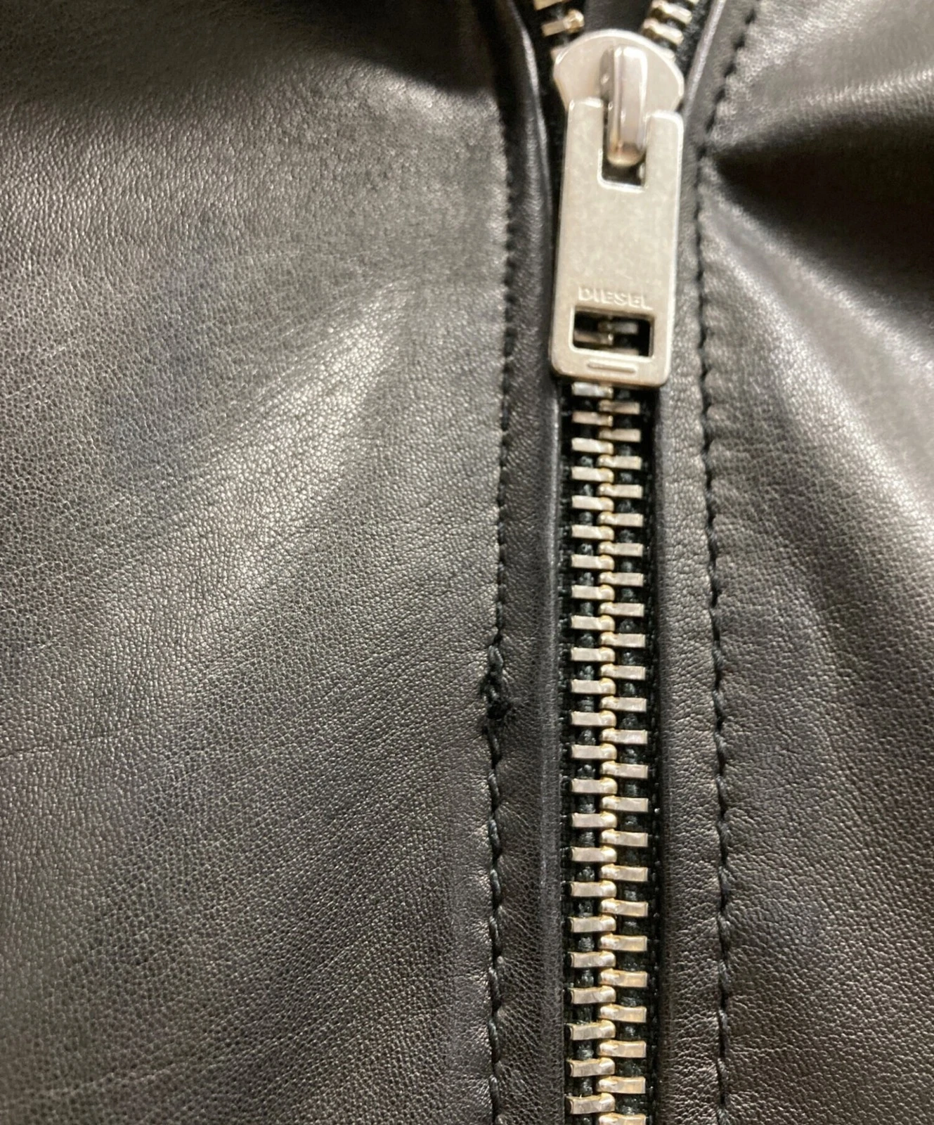 Diesel Lamb Leather Riders Jacket Men's Size XS Black image 9