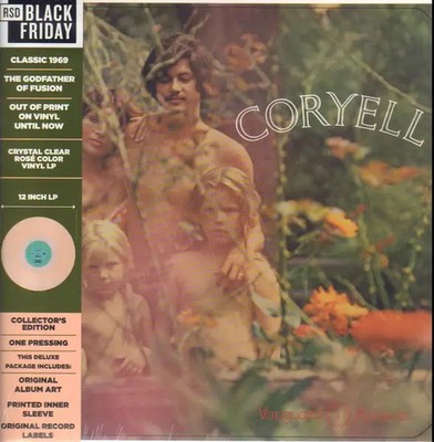 LP Larry Coryell Coryell CRYSTAL CLEAR ROSE VINYL, DELUXE EDITION NEW OVP