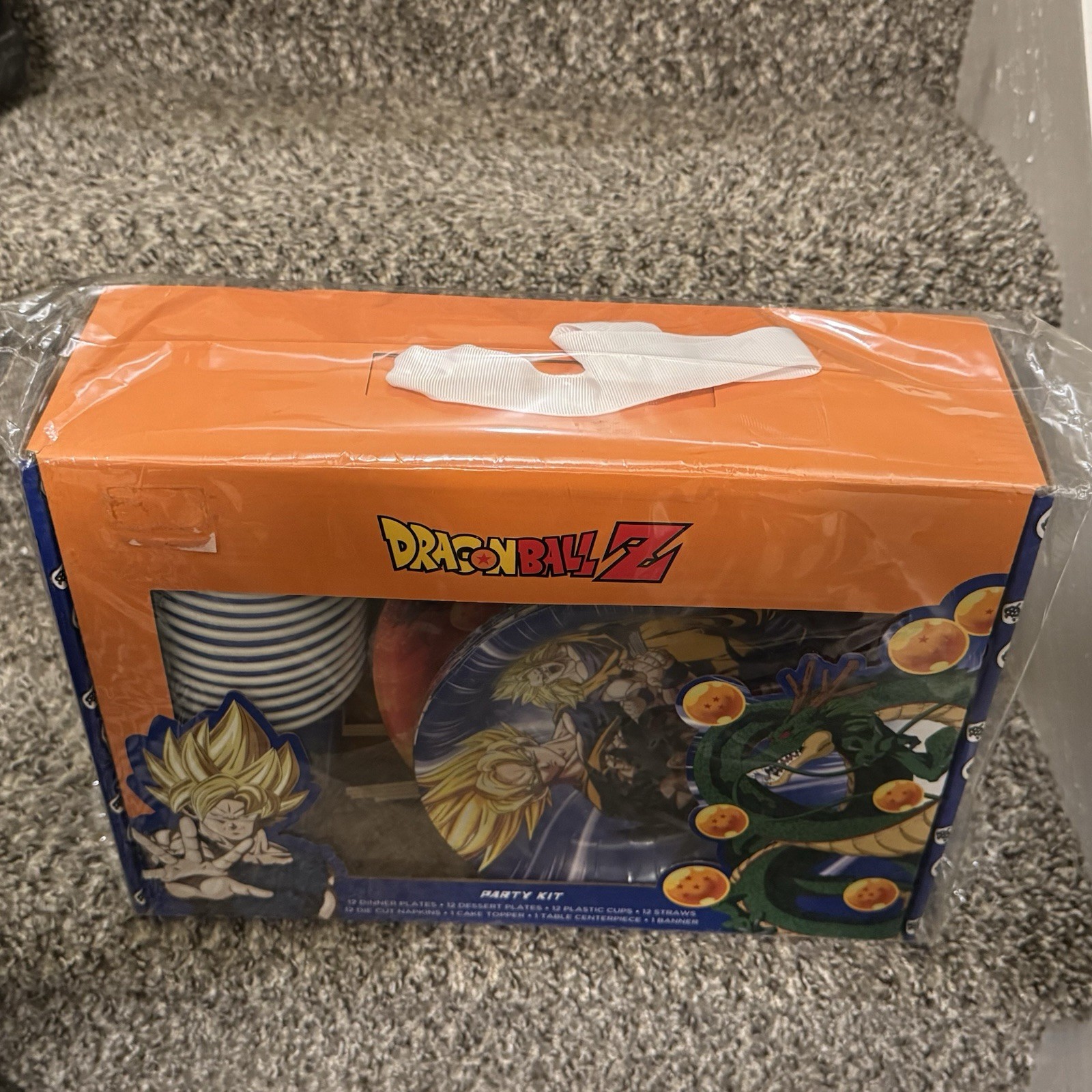 Dragon Ball Z Party Kit Sealed Anime Plates Cups Banner Napkins Cake Topper