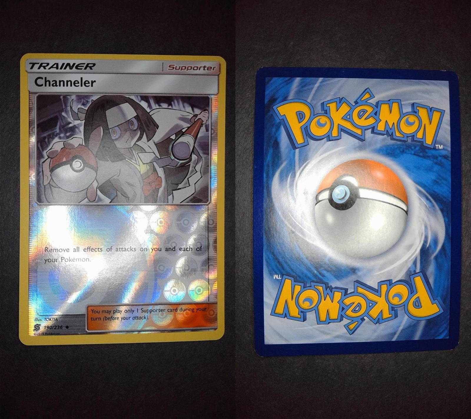 Channeler 190/236 Uncommon Unified Minds Pokemon Reverse Holo Lightly Played