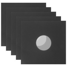 6Pcs Vinyl Record Jackets Reusable Black Po Kraft Paper Storage Sleeves