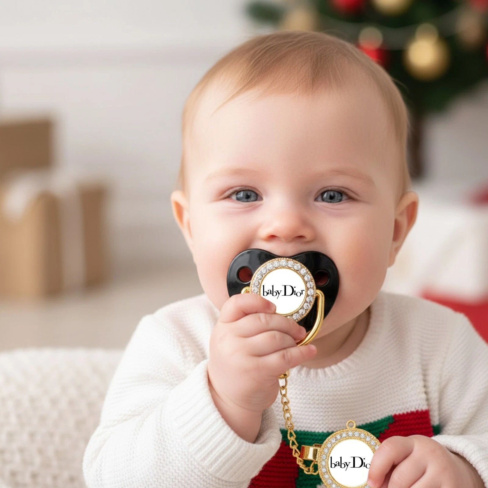 Baby Pacifier Dummy Clip Chain - Cute Soother Set, Unisex Boy Girl