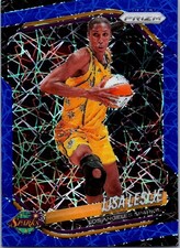 2025 LISA LESLIE PANINI PRIZM WNBA #106 BLUE VELOCITY SP CARD LOS ANGELES SPARKS