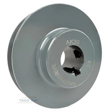 AK30-3/4 Cast Iron 3" Single Groove Pulley A Section V Belt 4L 3/4" Shaft Bore