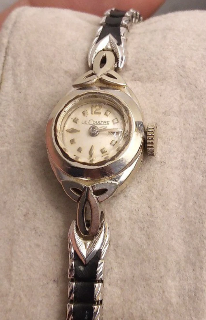 Jaeger LeCoultre — vintage jaeger LeCouture 14k white gold ladies cocktail watch