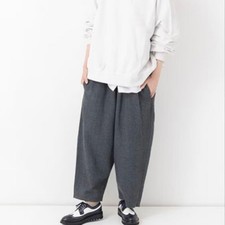 Veritecoeur Wide Cocoon Pants Gray Free Size Excellent Condition