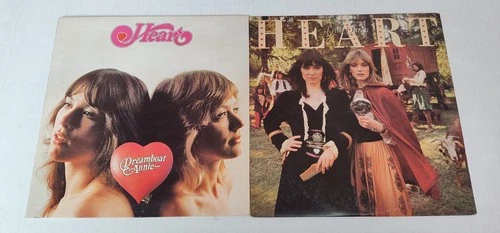 HEART "DREAMBOAT ANNIE+LITTLE QUEEN" CLASSIC HARD ROCK LOT VG++ TO EX COND LPS