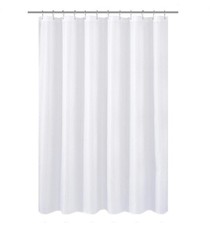 Short Shower Curtain or Liner Fabric 66 inches Shorter Length, Hotel Quality,...