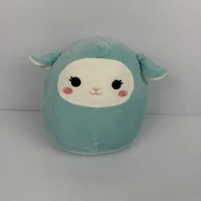 Squishmallow Lola the Llama 8” – Teal Plush with Blush Cheeks