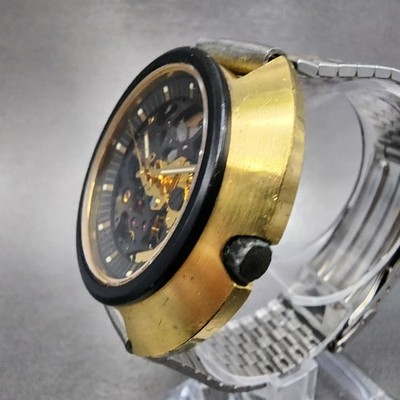 Citizen 4-760158 TA Vintage 25jewels Black Gold Skeleton