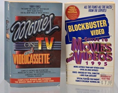 Movies On TV And Videocassette & Blockbuster Video Guide To Movies And Videos