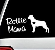 Rottweiler Rottie Mama Dog Decal Sticker for Car Window 8 Inch Pet Gift BG 155A