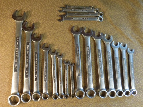 19 Vintage Craftsman Wrenches 12pt Open & Box Forged in USA Metric & SAE - Picture 8 of 8