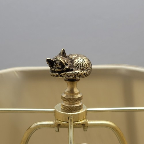 Acabados de lámpara de latón liso para gatito/gato pulido o antiguo bases de latón amantes de los gatos - Imagen 14 de 18
