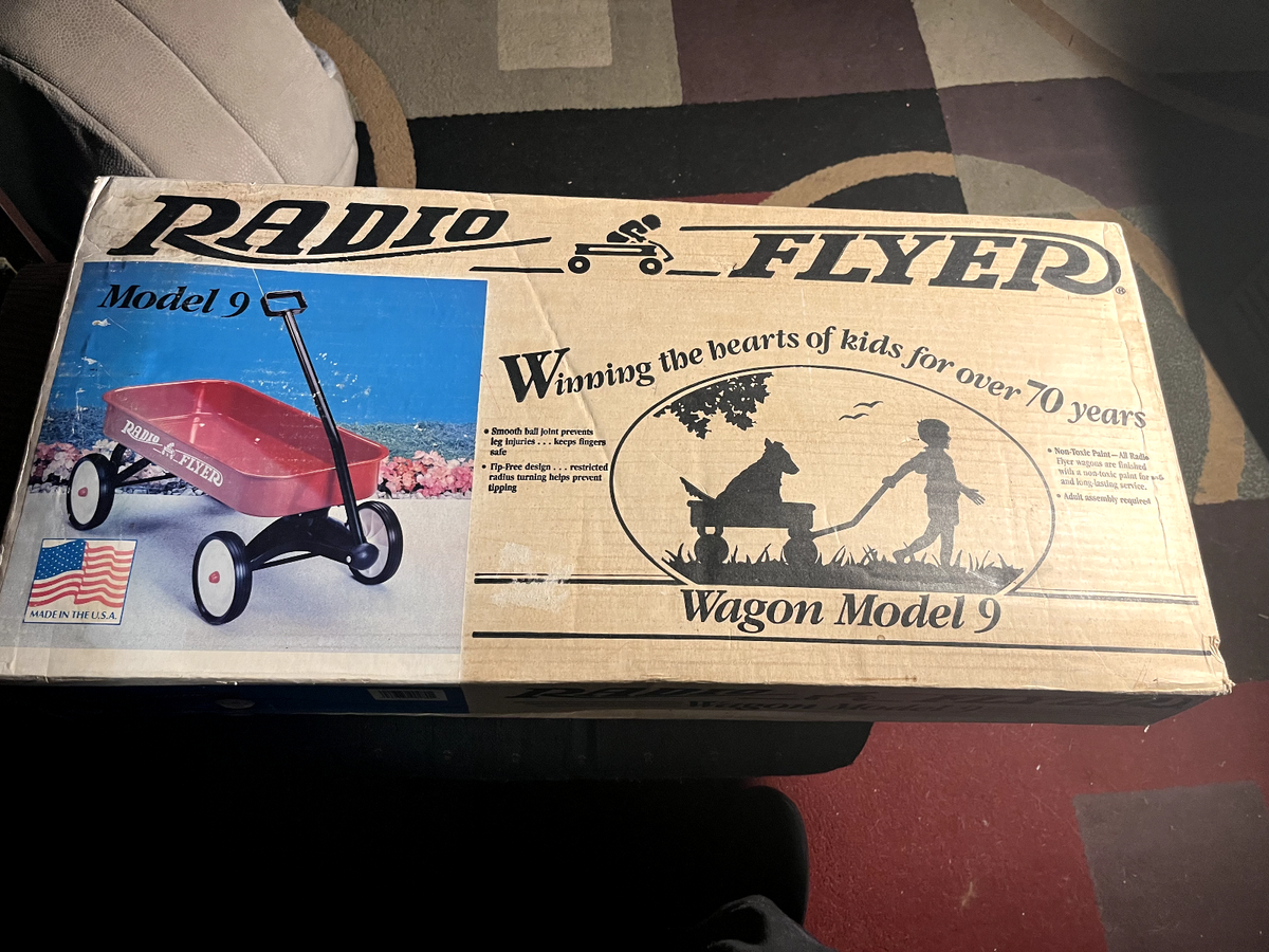 RADIO FLYER WAGON MODEL 9 VINTAGE BRAND NEW IN BOX 1980S OR 1990S