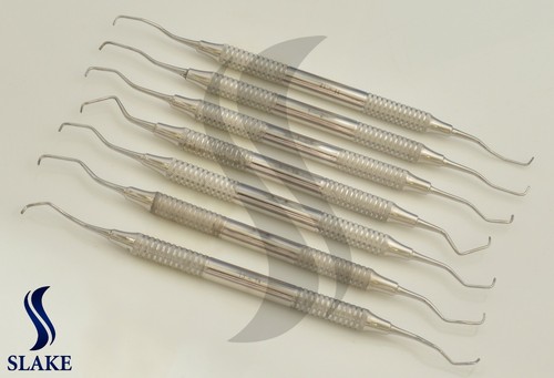 7 Pcs Dental Periodontal Gracey Curettes Set 1/2 To 13/14 – Hollow Handle, Double Ended - View #5
