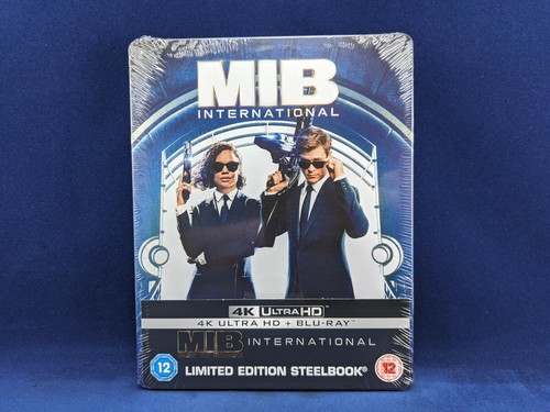 MEN IN BLACK International 4K UHD Steelbook Bluray Hemsworth Thompson MIB Alien