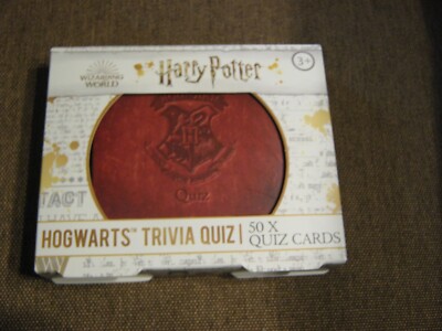 Harry Potter Hogwarts Trivia Quiz Cards 50 Cards