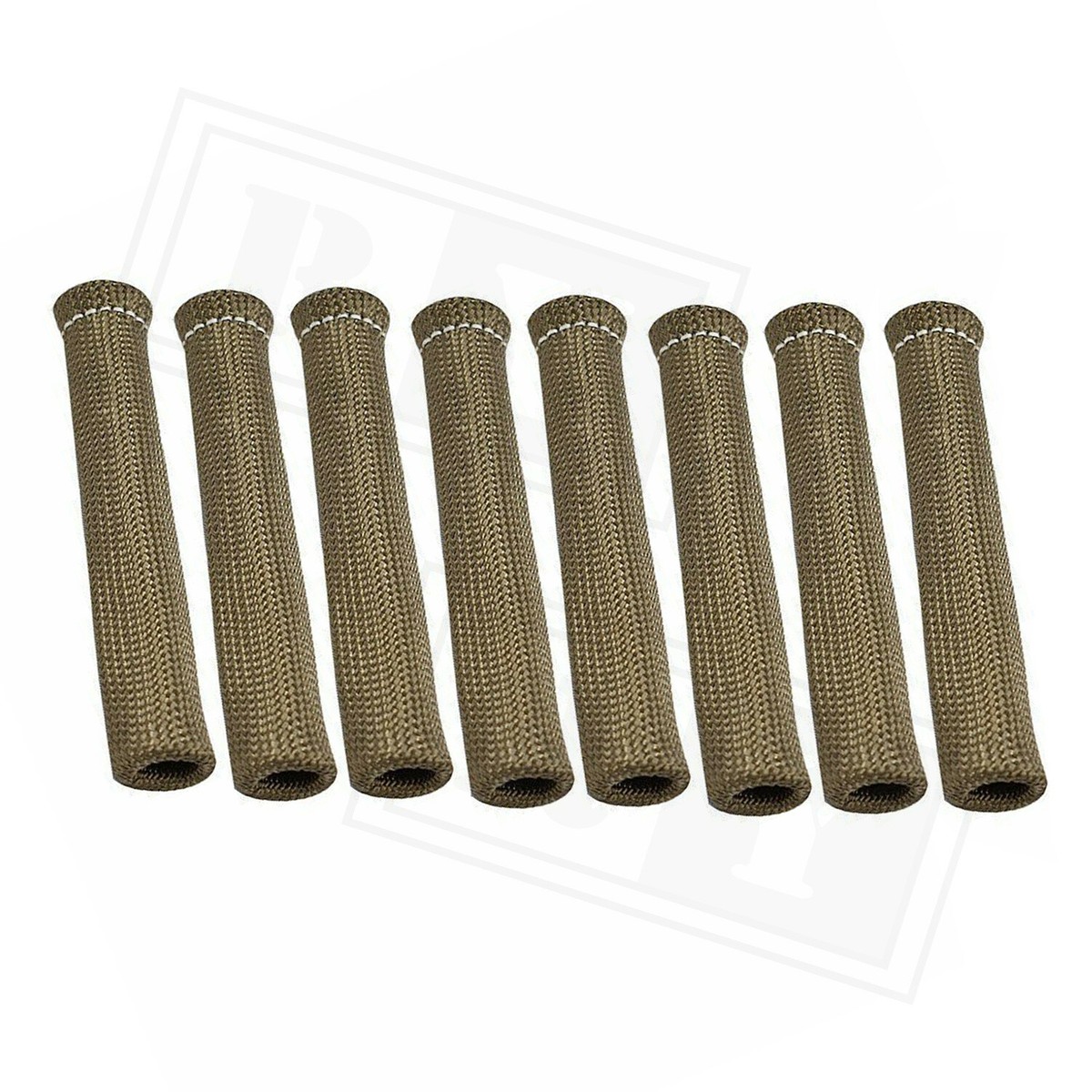 Spark Plug Boots Spark Plug Wire Heat Shields (8pc) - 2500°F Titanium Sleeves With Stainless Ties For SBC/BBC Spark Plug Heat Shield Sleeve - Foto 10