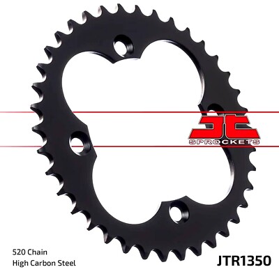 JT Steel Rear Sprocket 38 Tooth Honda TRX 450 ER 400EX 300EX 250X 250R X (50.38
